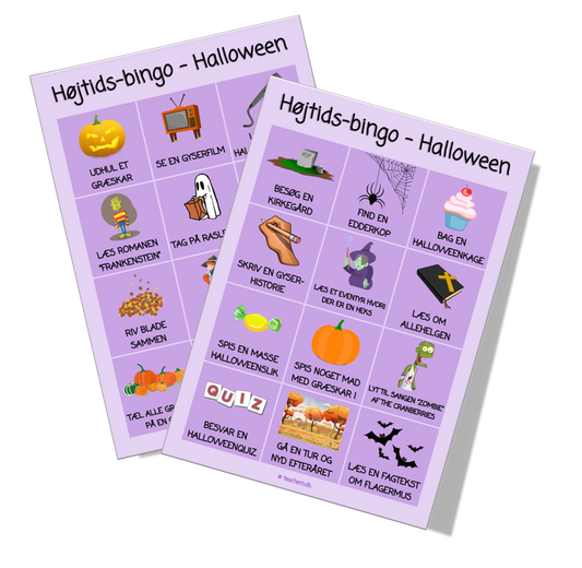 Højtids-bingo - Halloween