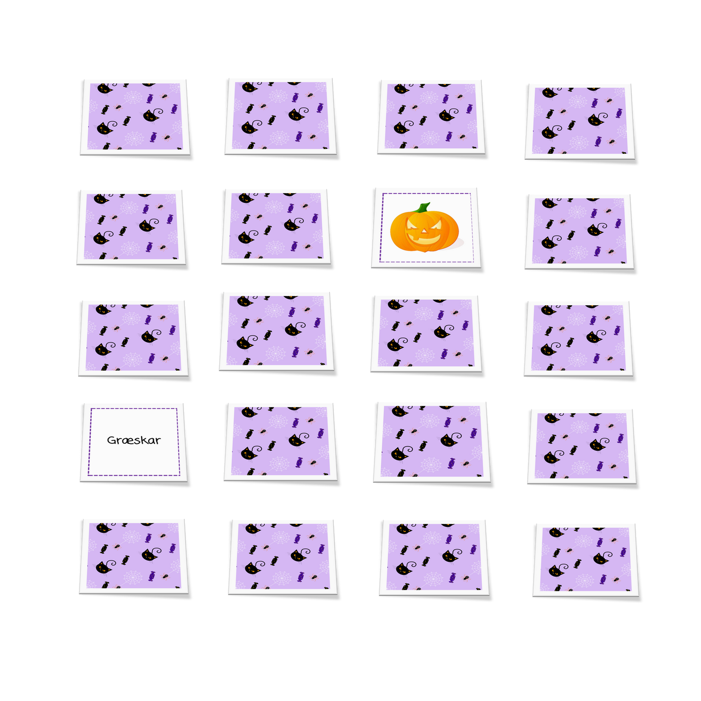 Vendespil - Halloween - Dansk