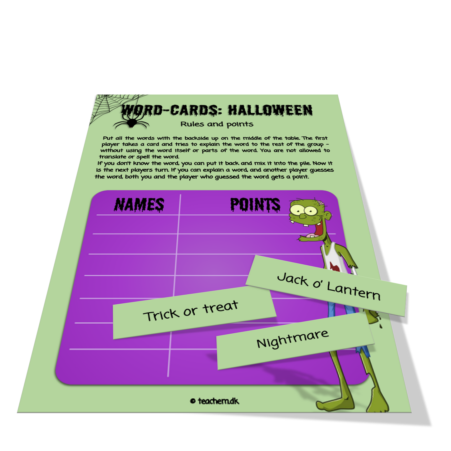Word-cards - Halloween