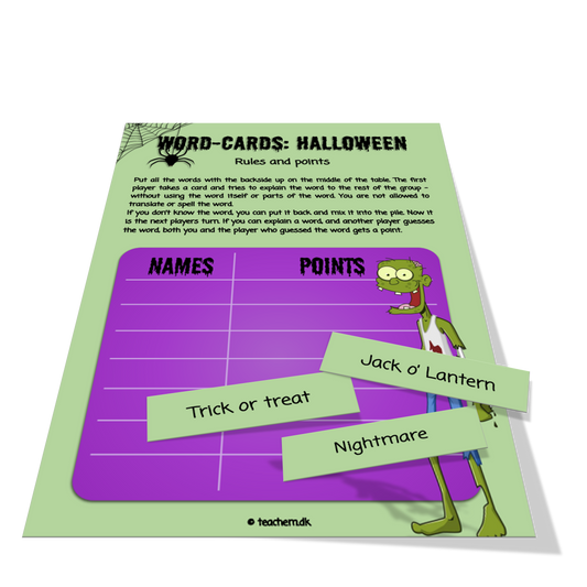 Word-cards - Halloween