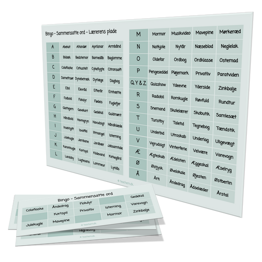 Bingo - Sammensatte ord