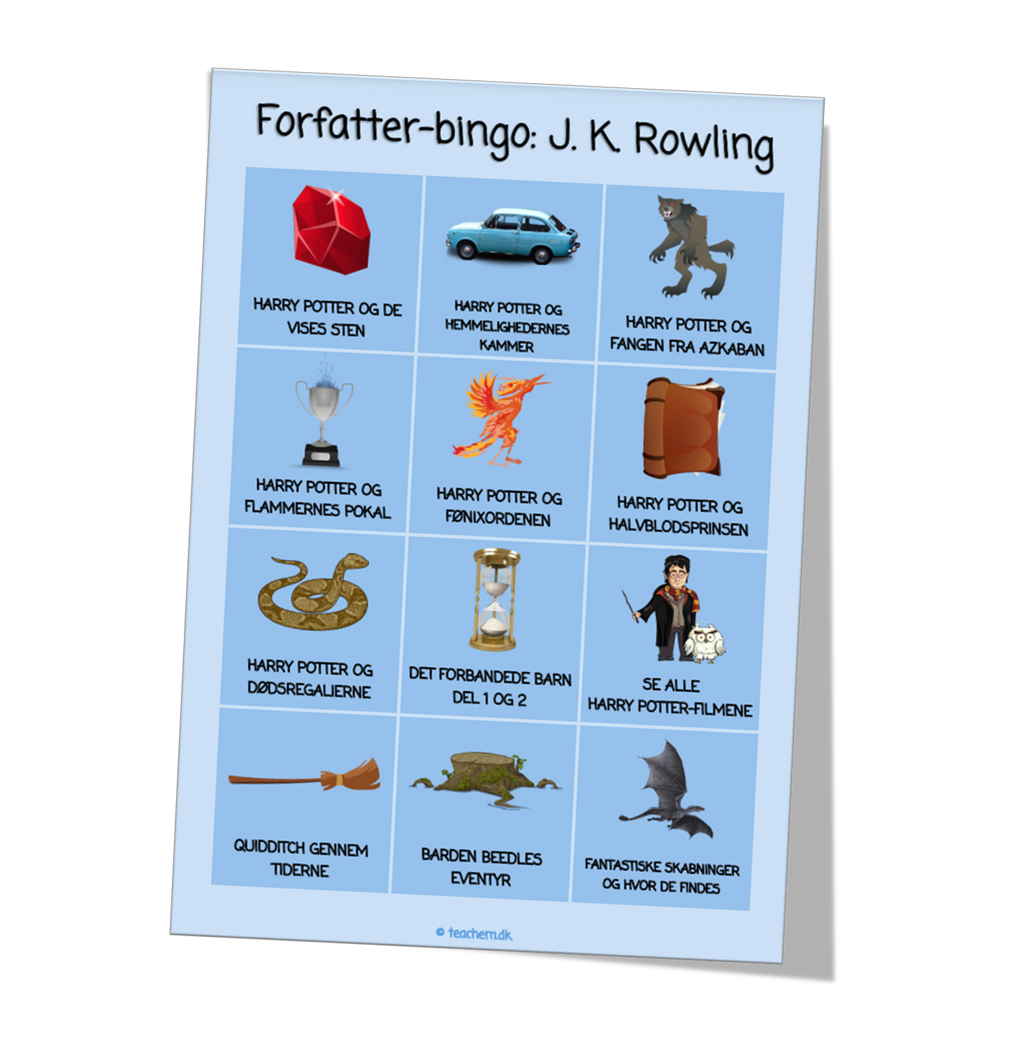 Forfatter-bingo - J. K. Rowling