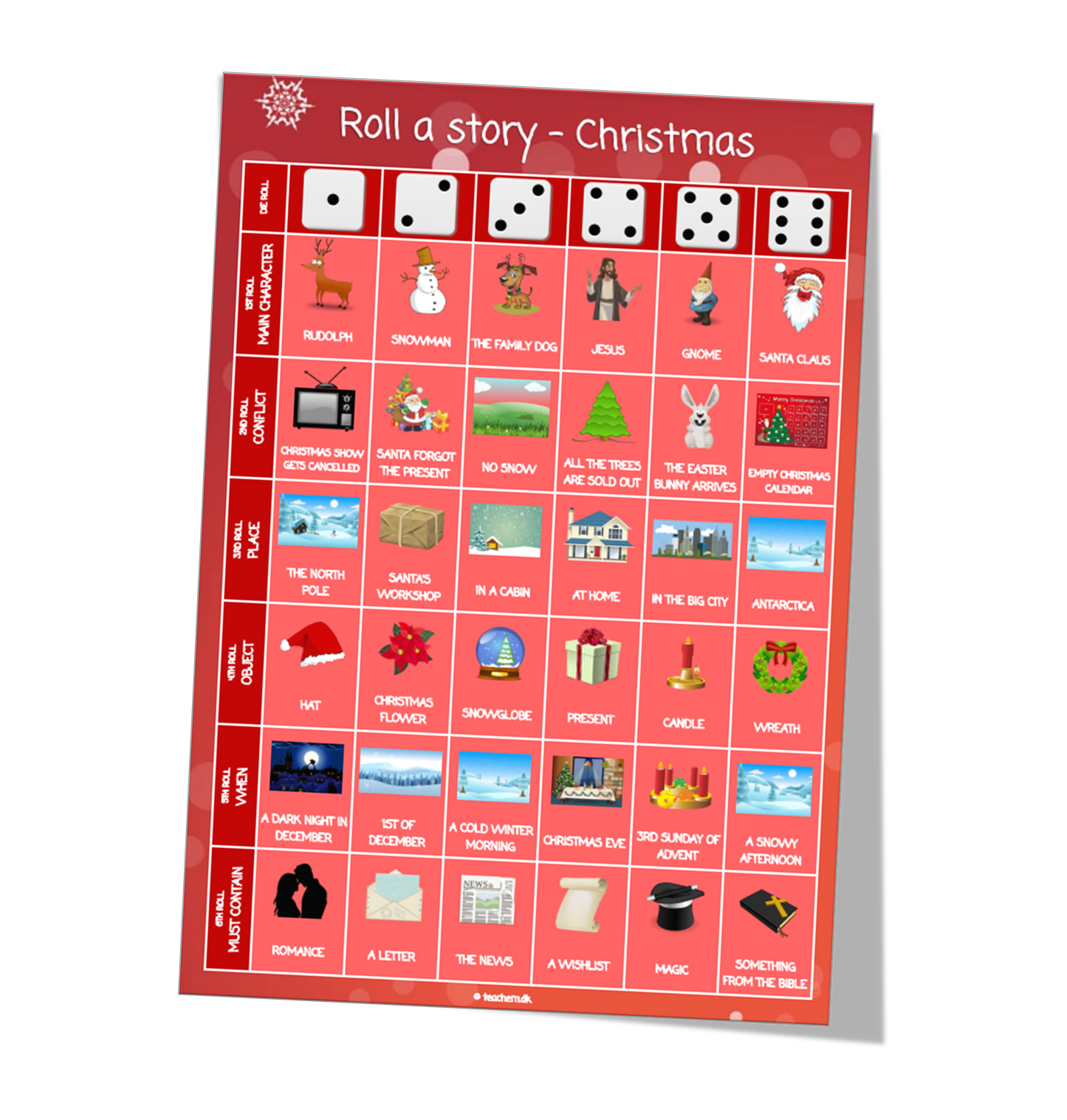 Roll a story - Christmas